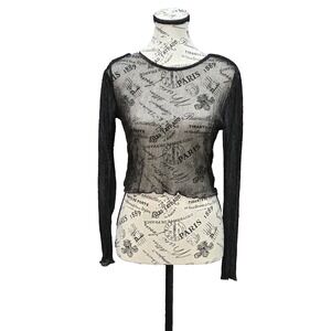 Sheer Mesh Whimsigoth Top Womens S Black Vampcore Witchy Fairy Grunge Cybergoth